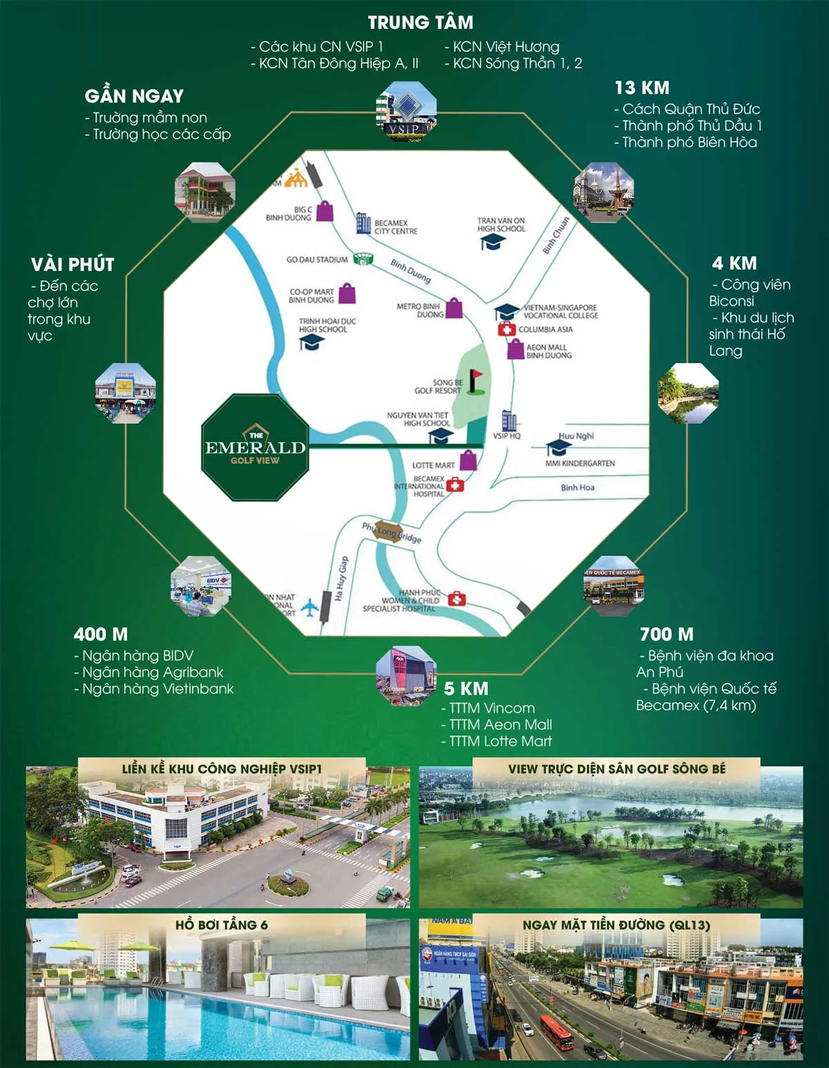 tiềm năng kết nối dự án emerald golf view