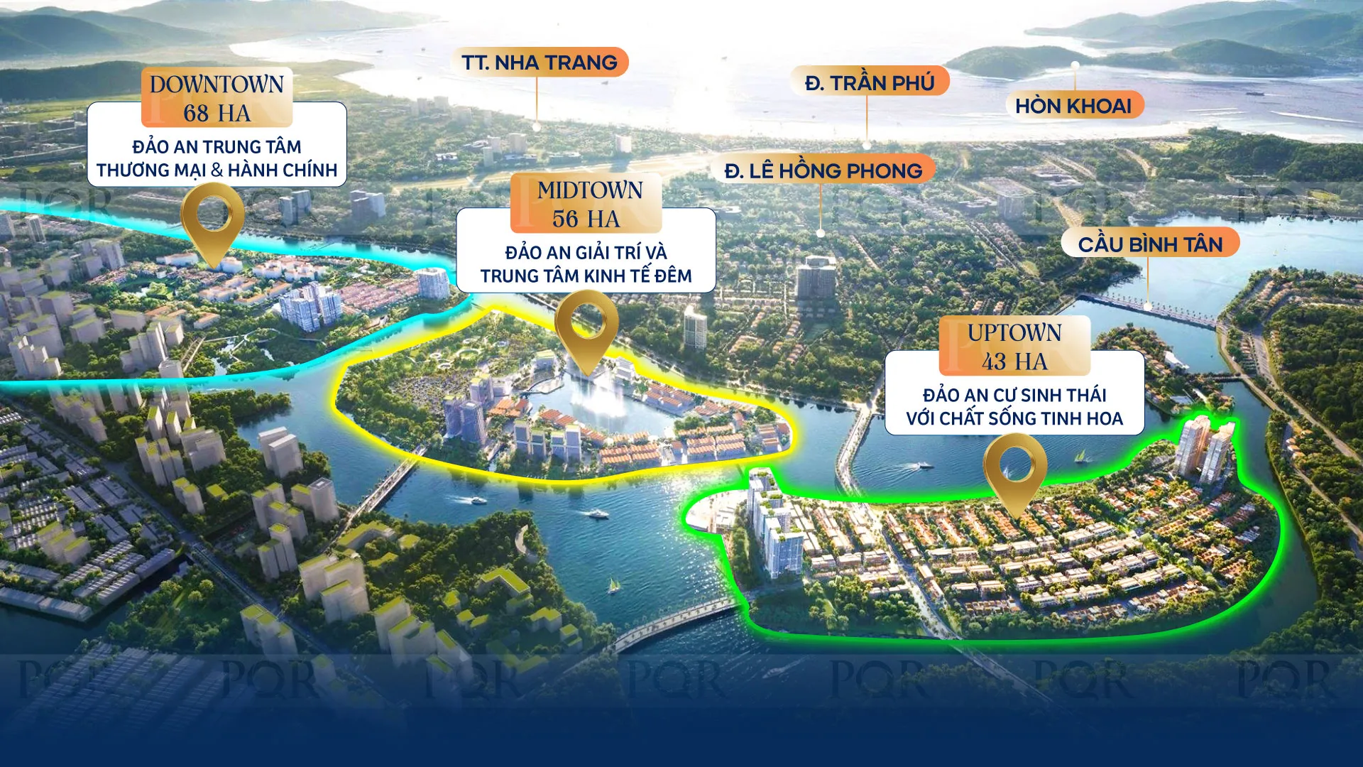 Các phân khu tại khu đô thị Charmora City Nha Trang