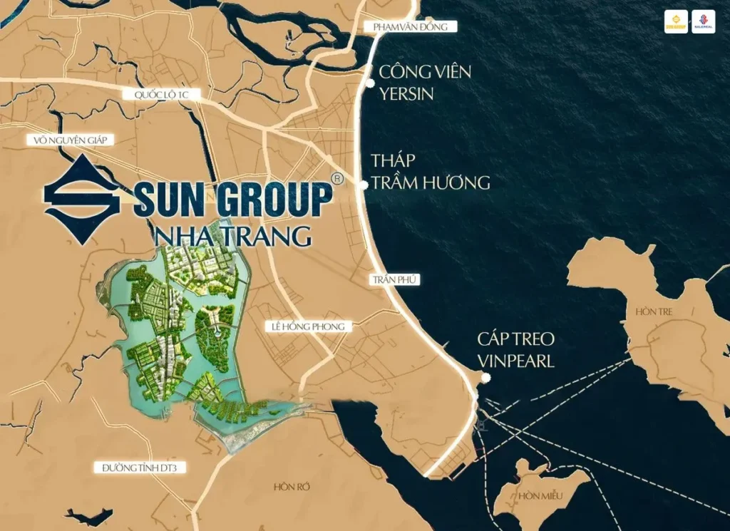 Vị trí Charmora City Nha Trang của Sun Group
