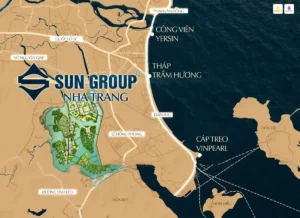 Vị trí Charmora City Nha Trang của Sun Group
