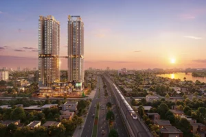 phối cảnh emerald boulevard mặt tiền quốc lộ 13