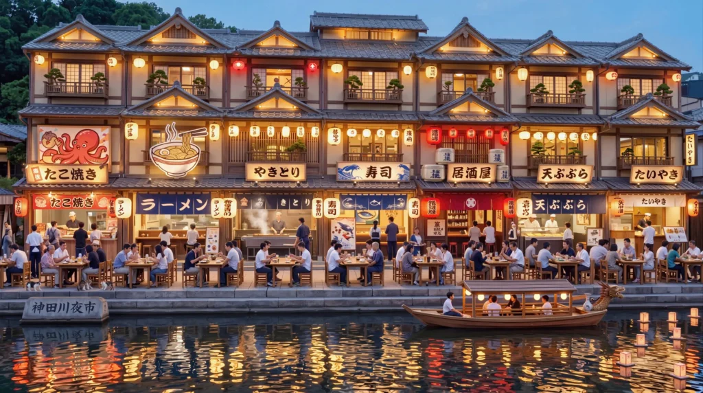 hình ảnh phối cảnh phố ẩm thực Global Village Vinhomes Hóc Môn