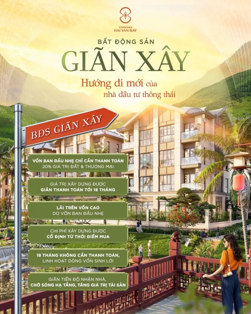 Phân khu Bạch Vân Vinhomes Hải Vân Bay chính sách giãn xây tại Hải Vân Bay