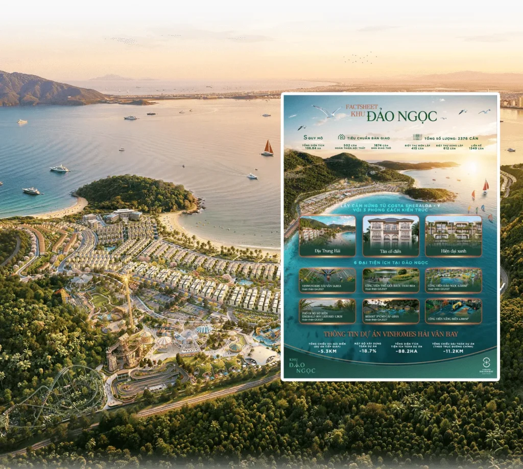 Tổng quan Phân khu Đảo Ngọc Vinhomes Hải Vân Bay