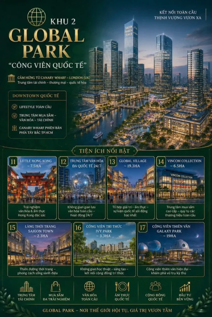 mua nhà phố tại Global Park Vin Hóc Môn