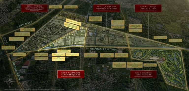 Phân khu Global Park Vinhomes Saigon Park Hóc Môn – Khu công viên quốc tế đẳng cấp