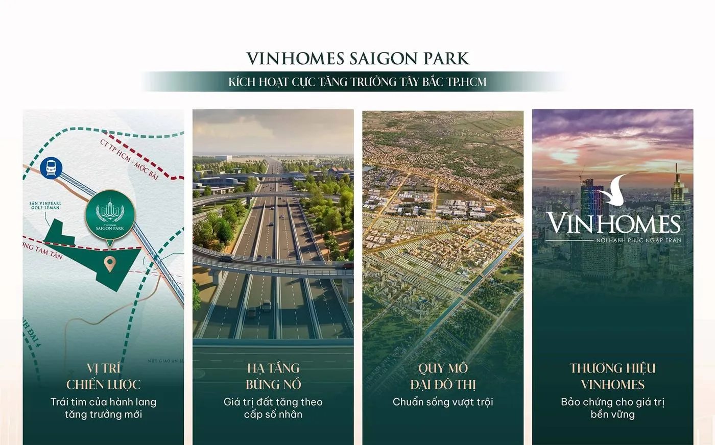 các tuyến đường qua khu đô thị vinhomes hóc môn