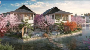Phân khu Tinh Vân Hải Vân Bay với suối nước nóng đến tận nhà