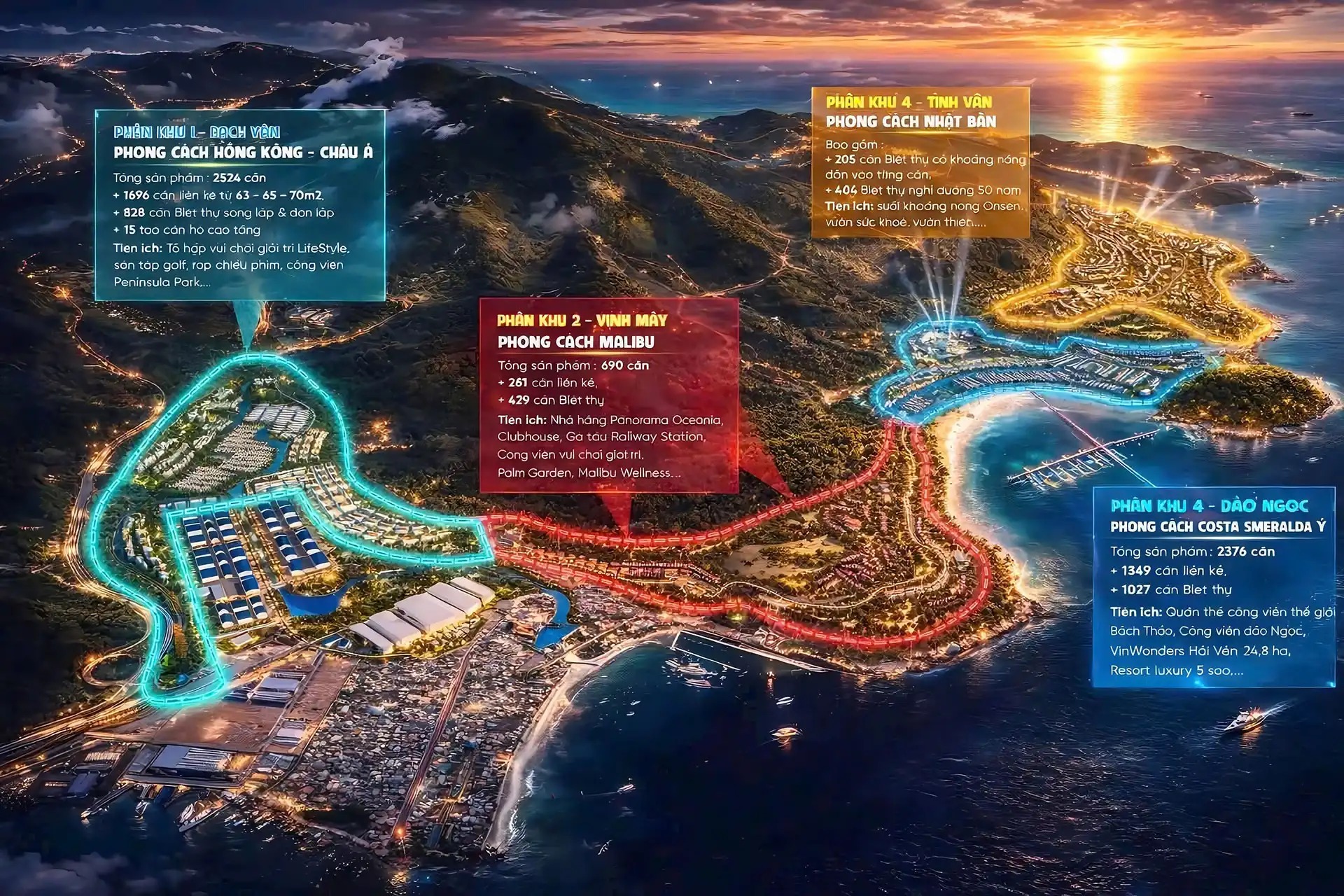 Phân khu Vịnh Mây Vinhomes Hải Vân Bay phan khu vinh may vinhomes hai van bay 1