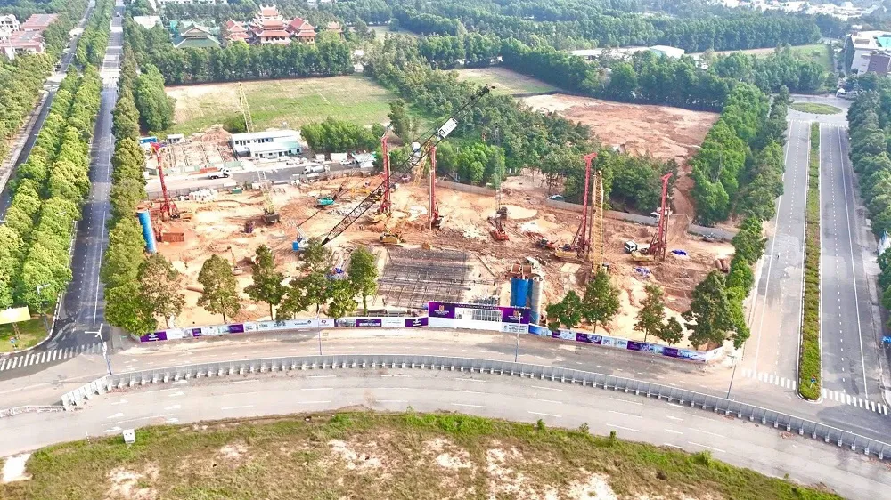 dự án Nam Mekong Grand Plaza tiến độ