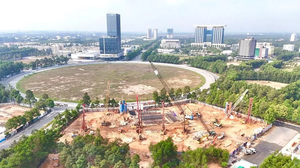 tiến độ xây dựng dự án Nam Mekong Grand Plaza