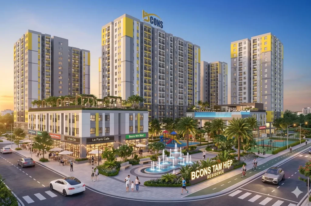 Dự án Bcons Central Park tại Tam Hiệp Biên Hòa Đồng Nai