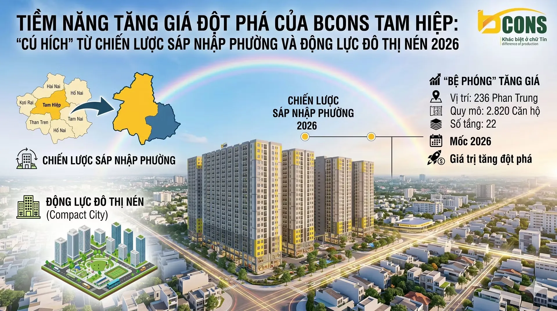 tiềm năng từ vị trí bcons tam hiệp
