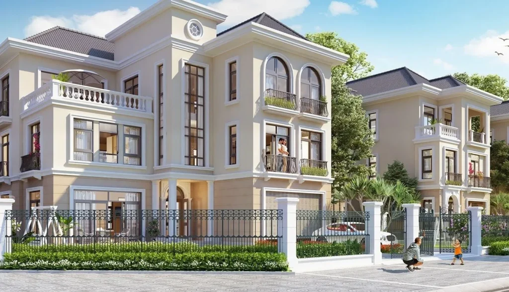 Biệt thự tứ lập có nguồn gốc tại Châu Âu
