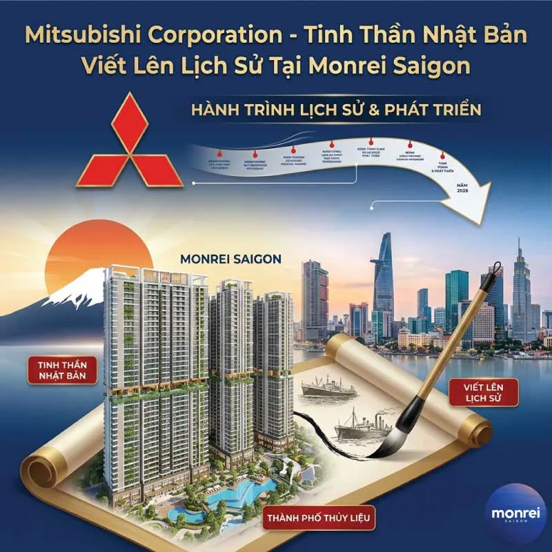 dự án monrei saigon đánh dấu dự hơp tác giữa phát đạt và Mitsubishi Corporation