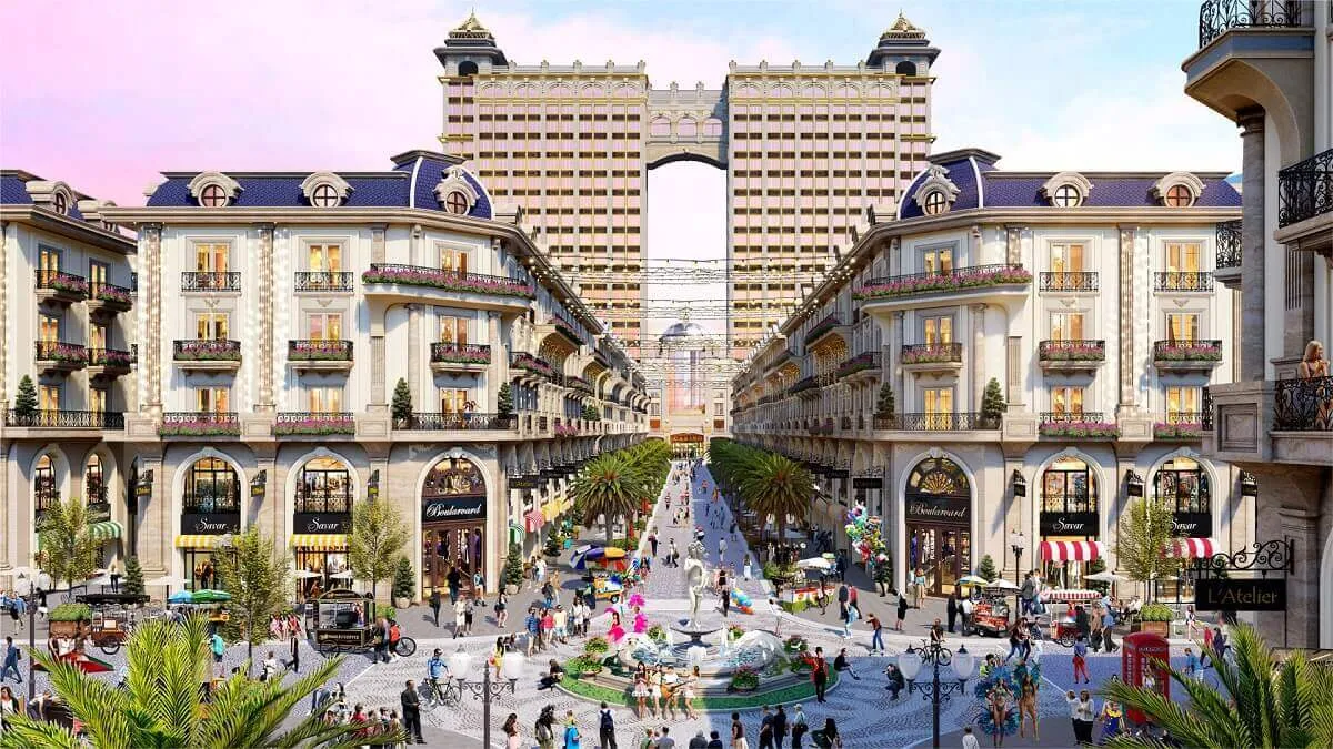 phố đi bộ tại vạn phúc city
