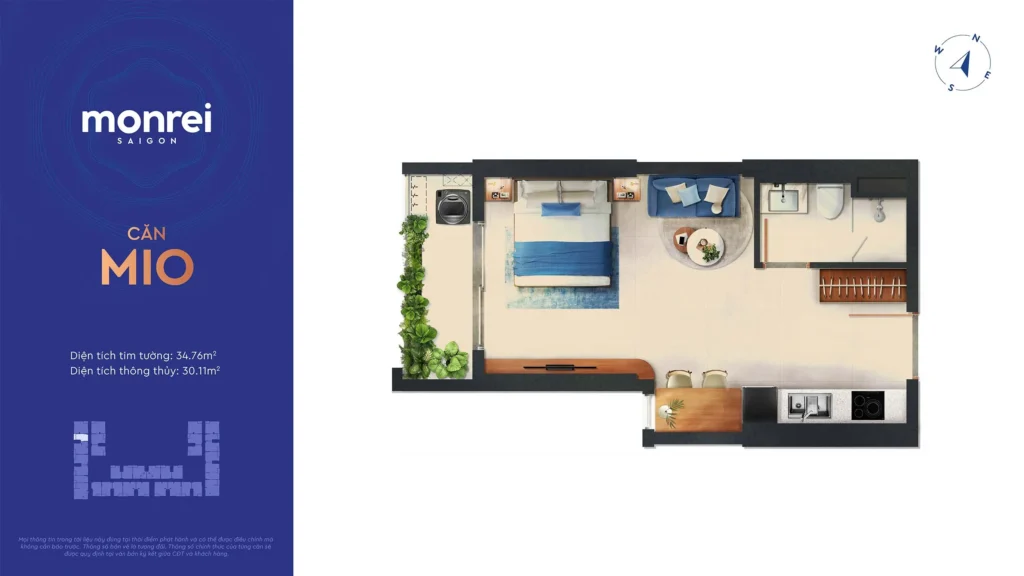 căn hộ studio tại dự án monrei saigon