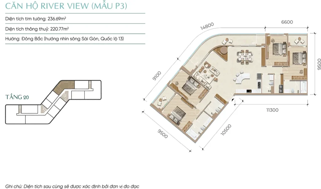 mặt bằng căn hộ vạn phúc city