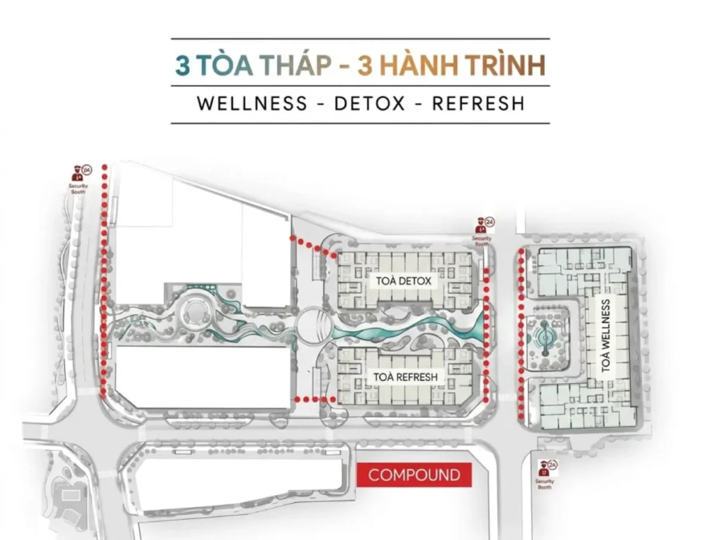 Mặt bằng tổng thể của dự án Monrei Saigon 