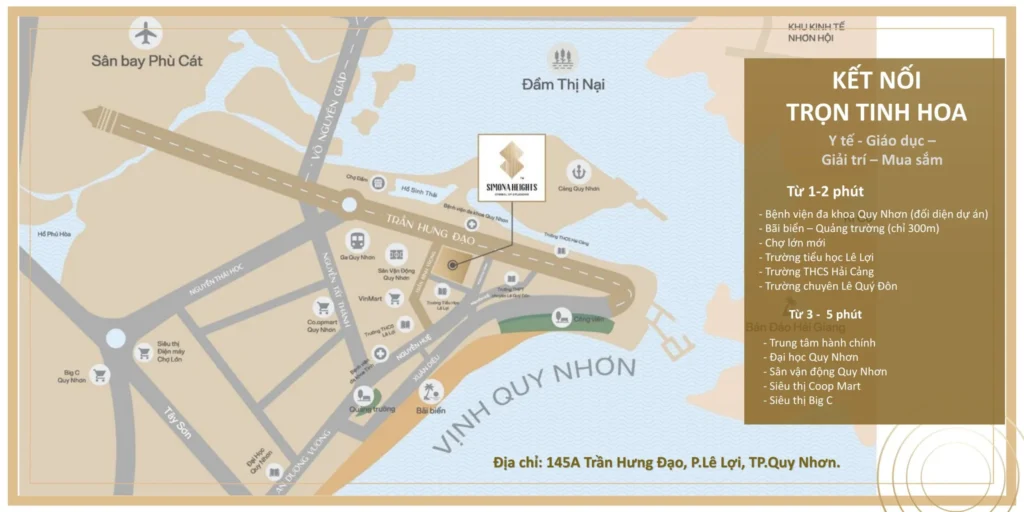 kết nối địa chỉ tại Simona Heights Quy Nhơn