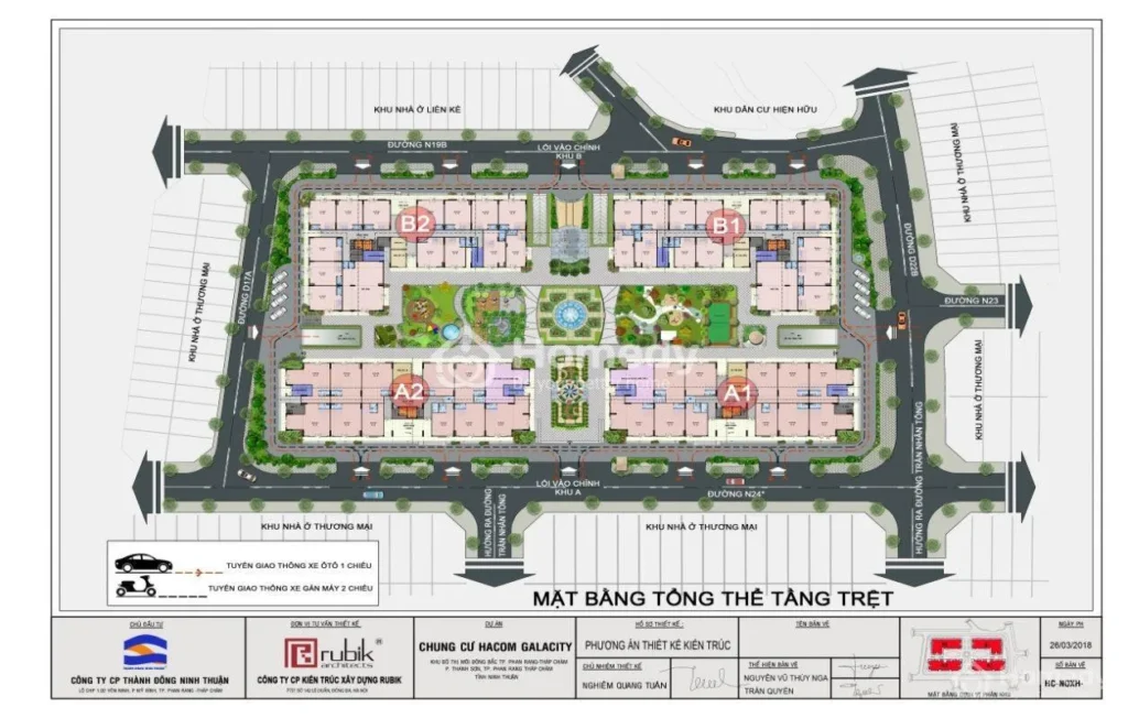 Hacom Galacity Nha Trang - Dự án nhà ở xã hội tại Tỉnh Khánh Hòa Mặt bằng Hacom Galacity được tổ chức theo mô hình khối đế – khối tháp
