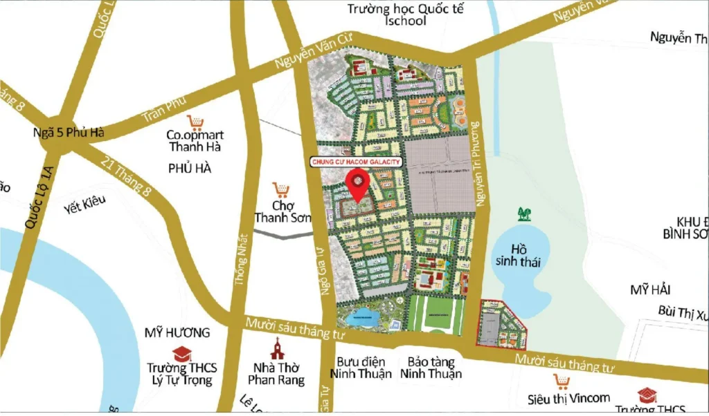 Hacom Galacity Nha Trang - Dự án nhà ở xã hội tại Tỉnh Khánh Hòa dự án NOXH Hacom Galacity Nha Trang tọa lạc tại số 120 đường Điện Biên Phủ, phường Bắc Nha Trang, tỉnh Khánh Hòa
