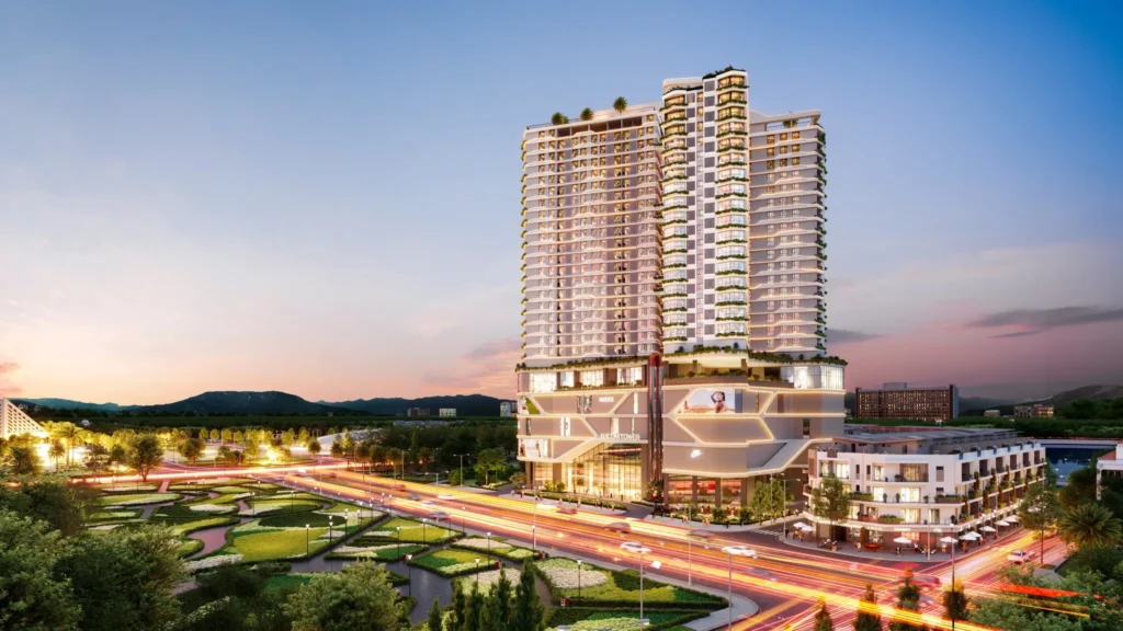 Hacom Tower có vị trí tại khu đô thị mới Đông Bắc, khu vực trung tâm của Phan Rang – Tháp Chàm 
