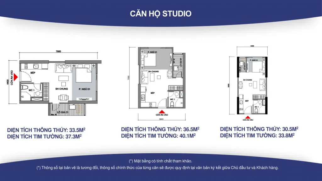 hình ảnh thiết kế căn hộ studio vin quận 9