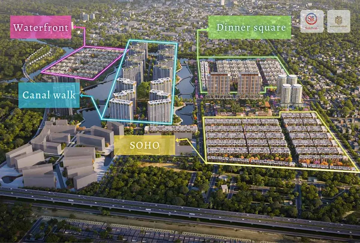 Các phân khu tại khu đô thị The Global City Thủ Đức