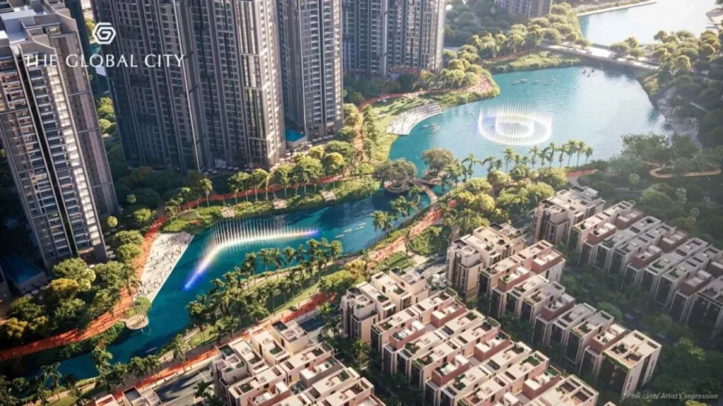 phân khu Waterfront Global city – phân khu dinh thự ven sông