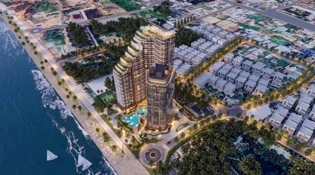 Solina Luxury Apartments là tổ hợp căn hộ nghỉ dưỡng ven biển hạng sang rộng gần 11.900 m² tại phường Rạch Dừa, TP. Vũng Tàu
