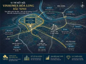 Vị trí Vinhomes King Park nằm tại khu vực phía Tây Bắc của tỉnh Bắc Ninh, thuộc phường Kinh Bắc "Hòa Long cũ"