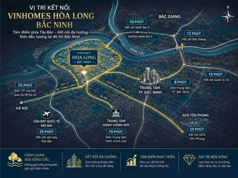 Vị tri Vinhomes King Park Bắc Ninh ở đâu? Địa chỉ bản đồ dự án trên Google Map Vị trí Vinhomes King Park nằm tại khu vực phía Tây Bắc của tỉnh Bắc Ninh, thuộc phường Kinh Bắc "Hòa Long cũ"