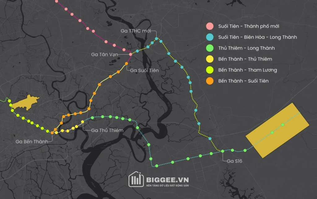 chi tiết tuyến metro bến thành suối tiên